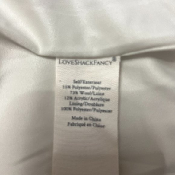 LOVESHACKFANCY Harvest White Coat Size 0 - Picture 10 of 10